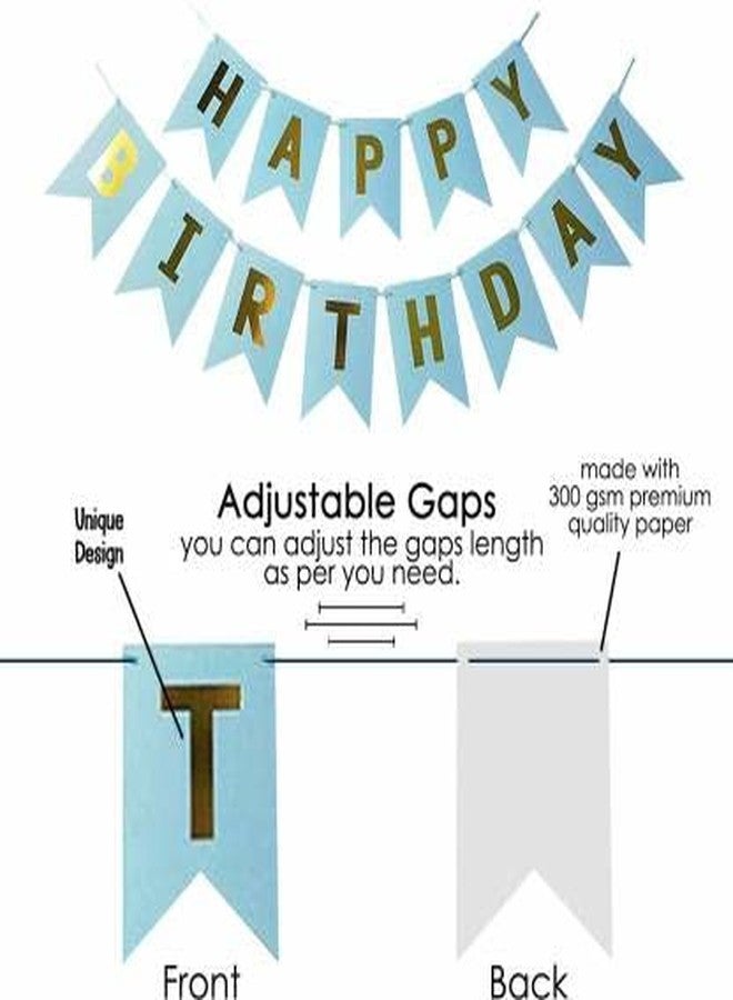 Hemito Birthday Decoration Kit 47 pc - Mint Green Pastel and White Metallic Balloons Combo with Banner for girls Kids Baby Birthday Decoration Items - Image 3